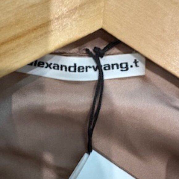 NWT Alexanderwang.t Draped Shirt Dress sz 2-4 - Picture 6 of 9